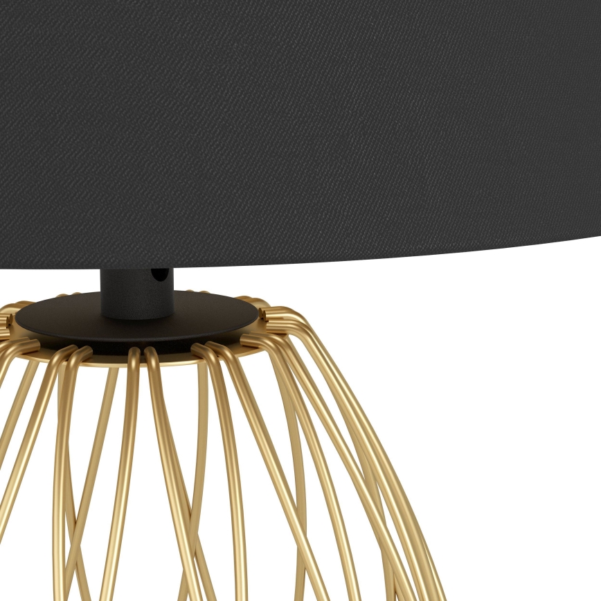 Eglo - Eπιτραπέζιο φωτιστικό 1xE27/40W/230V μαύρο/χρυσό