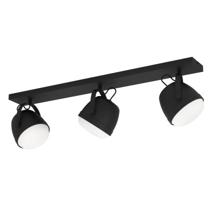 Eglo - Φωτιστικό σποτ 3xE27/28W/230V μαύρο