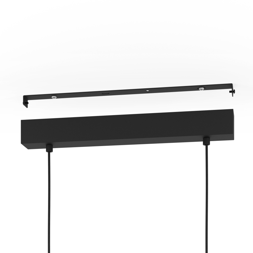 Eglo - Κρεμαστό φωτιστικό οροφής 3xE27/28W/230V μαύρο