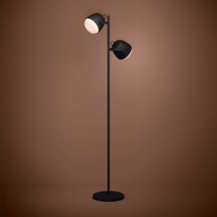 Eglo - Επιδαπέδιο φωτιστικό 2xE27/28W/230V μαύρο