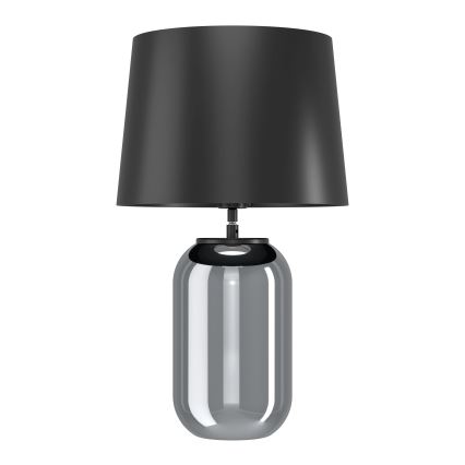 Eglo - Eπιτραπέζιο φωτιστικό 1xE27/40W/230V μαύρο/φιμέ
