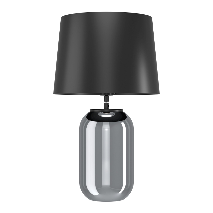 Eglo - Eπιτραπέζιο φωτιστικό 1xE27/40W/230V μαύρο/φιμέ