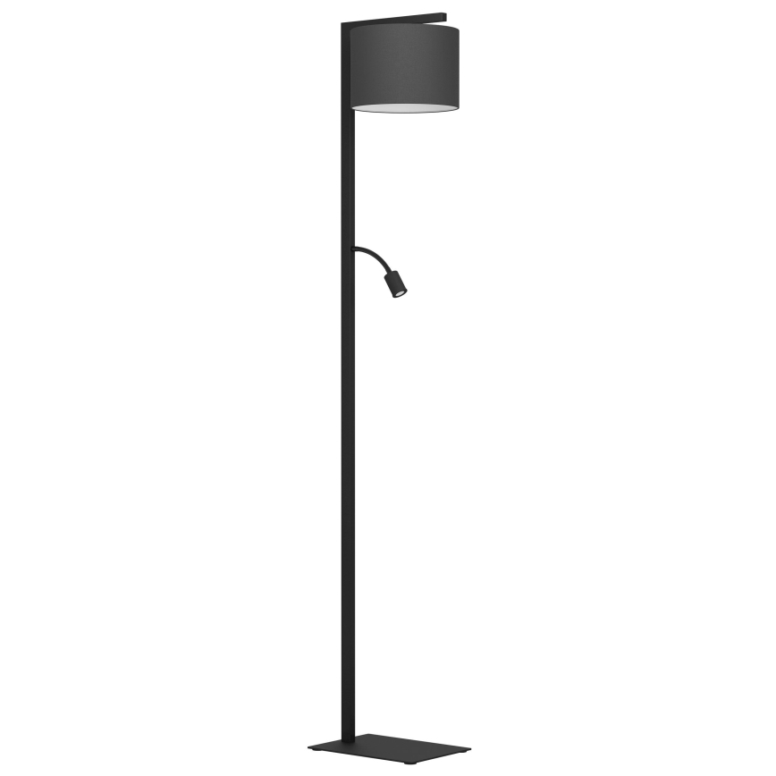 Eglo - Επιδαπέδια λάμπα LED 1xE27/40W/230V + LED/3,8W 3000K μαύρο