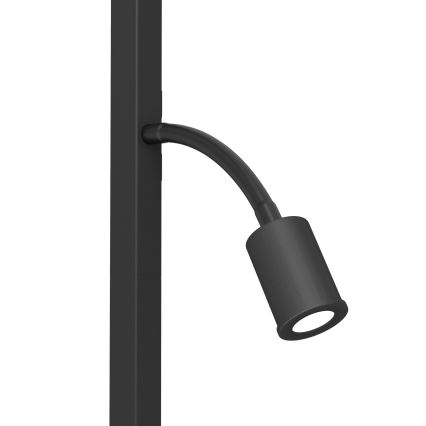 Eglo - Επιδαπέδια λάμπα LED 1xE27/40W/230V + LED/3,8W 3000K μαύρο