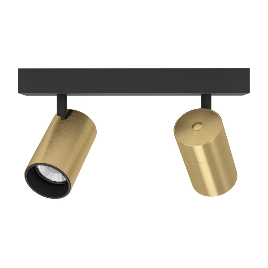 Eglo - LED Σποτ 2xGU10/4,5W/230V 3000K μαύρο/χρυσό