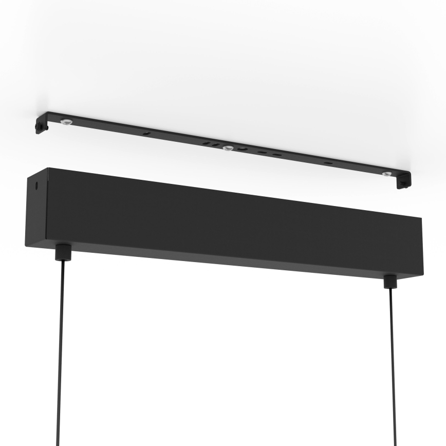 Eglo - Led Dimmable κρεμαστό φωτιστικό οροφής 2xLED/12,5W/230V + LED/15,5W 3000K μαύρο