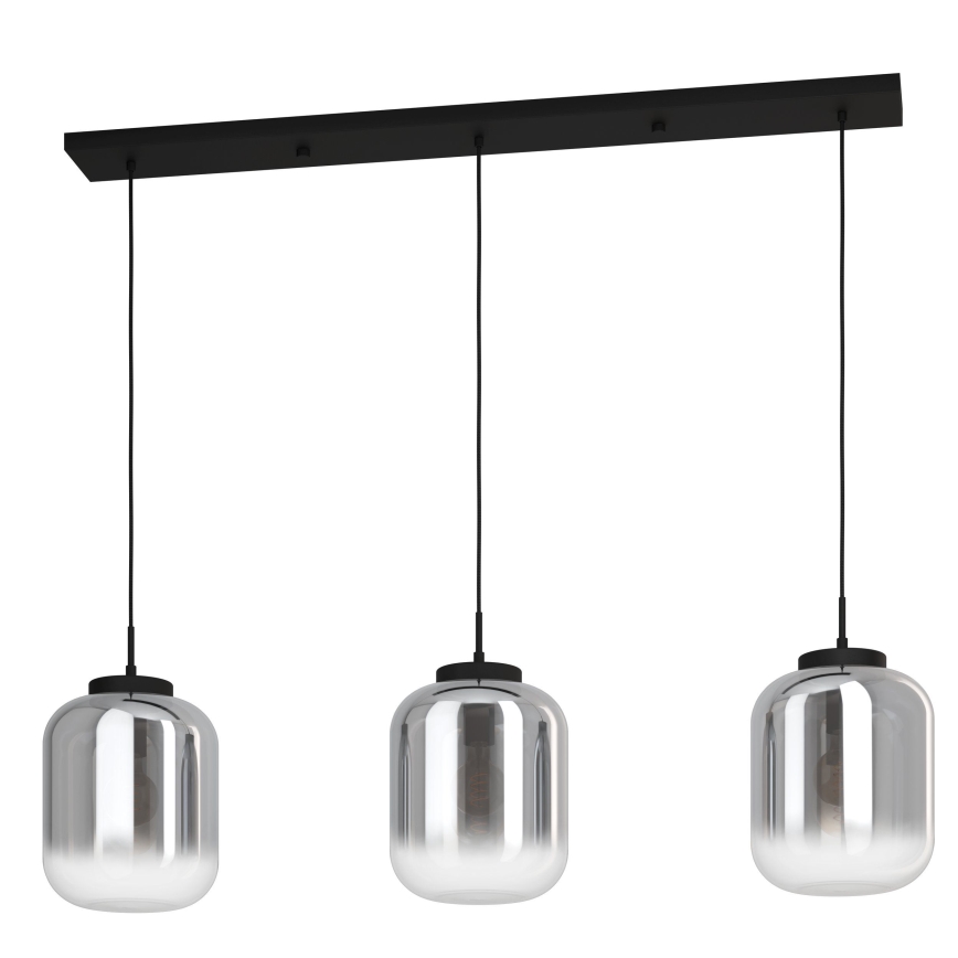 Eglo - Κρεμαστό φωτιστικό οροφής 3xE27/40W/230V φιμέ