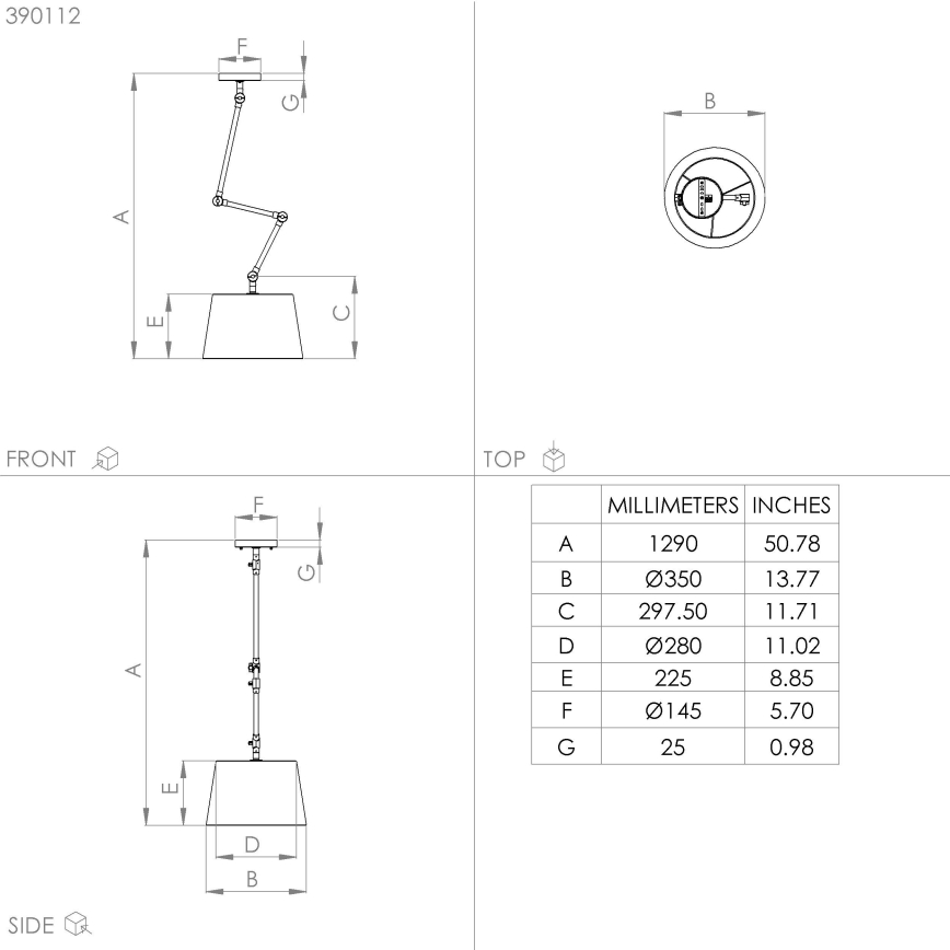 Eglo - Κρεμαστό φωτιστικό 1xE27/40W/230V μαύρο