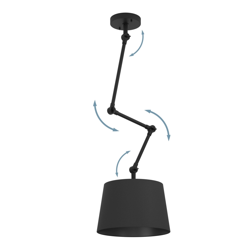 Eglo - Κρεμαστό φωτιστικό 1xE27/40W/230V μαύρο