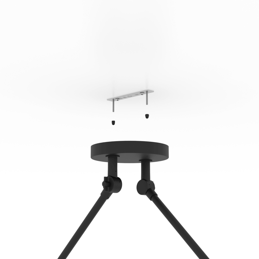 Eglo - Κρεμαστό φωτιστικό 2xE27/40W/230V μαύρο