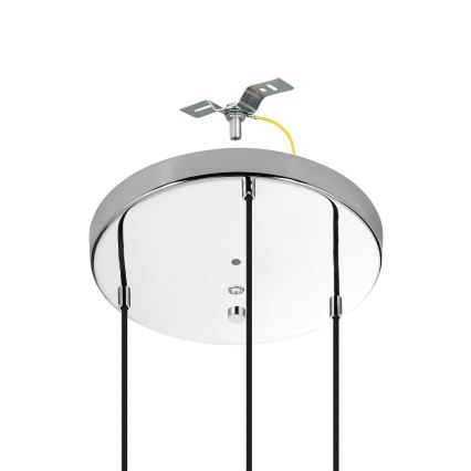 Eglo - Κρεμαστό φωτιστικό οροφής 3xE27/40W/230V γυαλιστερό χρώμιο