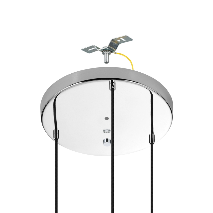 Eglo - Κρεμαστό φωτιστικό οροφής 3xE27/40W/230V γυαλιστερό χρώμιο