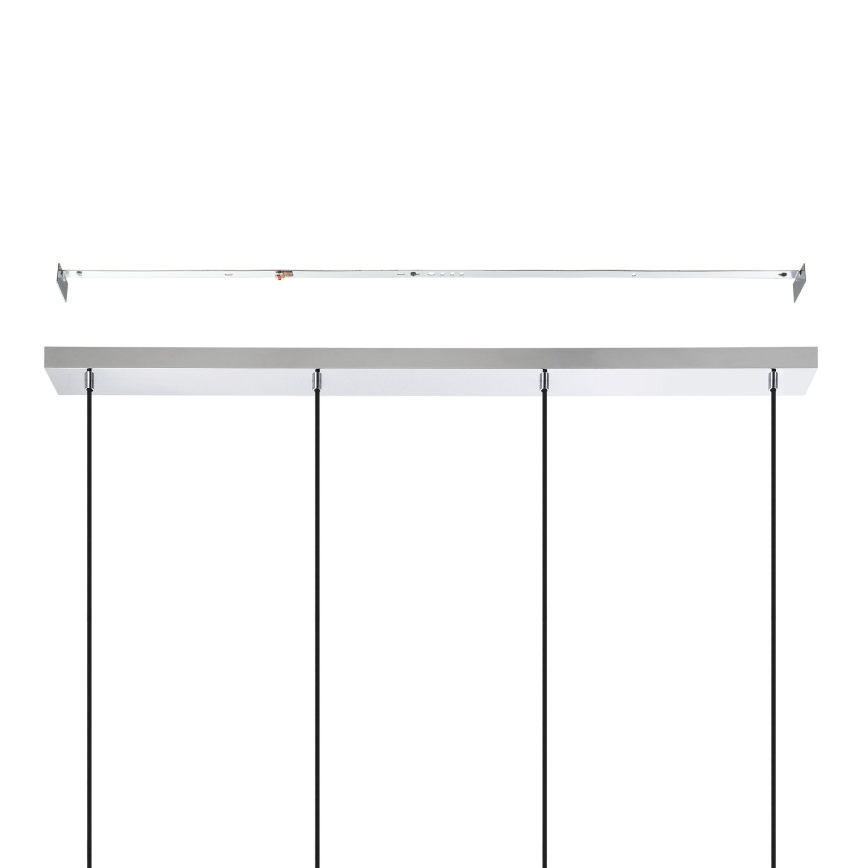 Eglo - Κρεμαστό φωτιστικό οροφής 4xE27/40W/230V γυαλιστερό χρώμιο