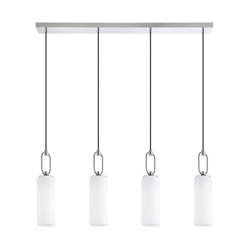 Eglo - Κρεμαστό φωτιστικό οροφής 4xE27/40W/230V γυαλιστερό χρώμιο