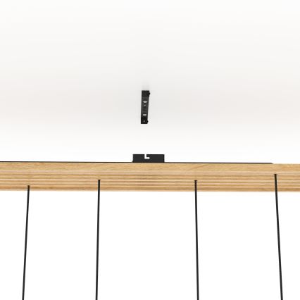 Eglo - Κρεμαστό φωτιστικό οροφής 6xE27/40W/230V μαύρο/καφέ