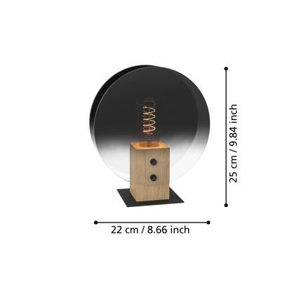 Eglo - Κρεμαστό φωτιστικό οροφής 1xE27/40W/230V φιμέ