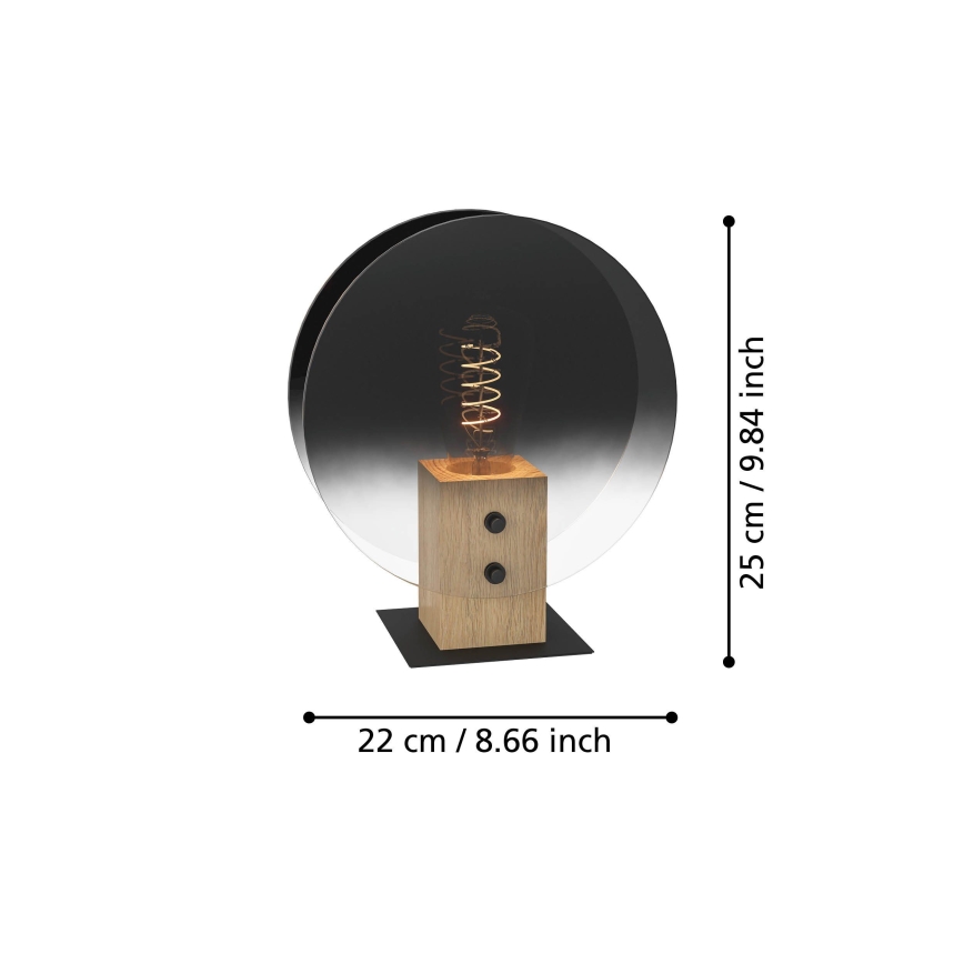 Eglo - Κρεμαστό φωτιστικό οροφής 1xE27/40W/230V φιμέ