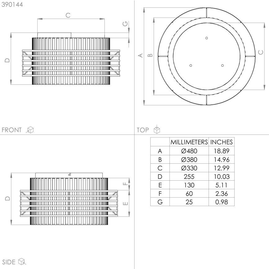 Eglo - Φωτιστικό οροφής 3xE27/40W/230V κρεμ