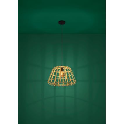Eglo - Κρεμαστό φωτιστικό οροφής 1xE27/40W/230V διάμετρος 50 cm μπαμπού