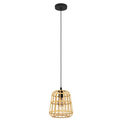 Eglo - Κρεμαστό φωτιστικό οροφής 1xE27/40W/230V διάμετρος 24 cm μπαμπού