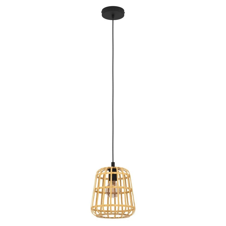 Eglo - Κρεμαστό φωτιστικό οροφής 1xE27/40W/230V διάμετρος 24 cm μπαμπού