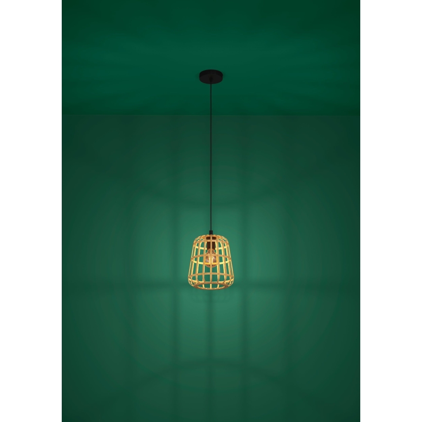 Eglo - Κρεμαστό φωτιστικό οροφής 1xE27/40W/230V διάμετρος 24 cm μπαμπού