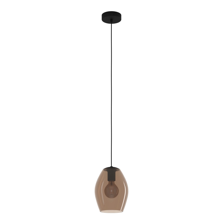 Eglo - Κρεμαστό φωτιστικό οροφής 1xE27/40W/230V καφέ