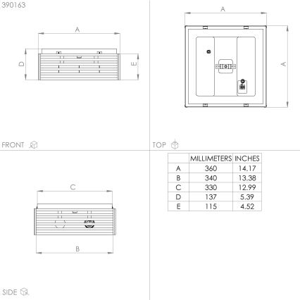 Eglo - Φωτιστικό οροφής 2xE27/40W/230V μαύρο/καφέ