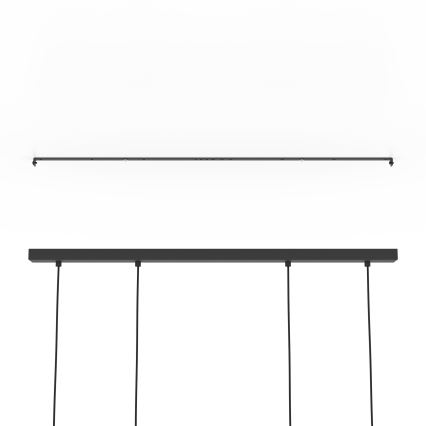 Eglo - Κρεμαστό φωτιστικό οροφής 4xE27/40W/230V μαύρο/καφέ