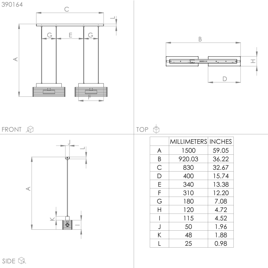 Eglo - Κρεμαστό φωτιστικό οροφής 4xE27/40W/230V μαύρο/καφέ