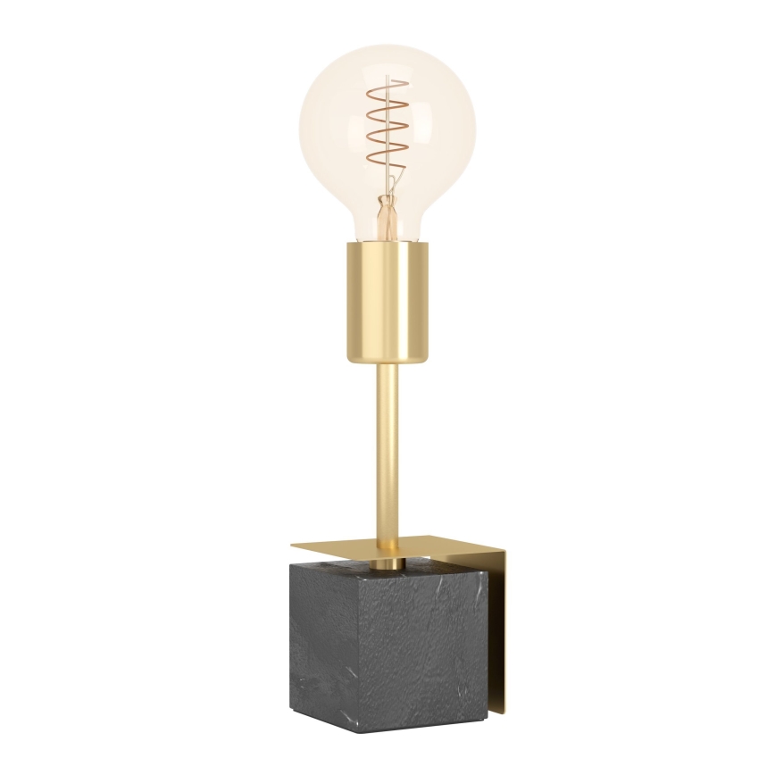 Eglo - Eπιτραπέζιο φωτιστικό 1xE27/40W/230V χρυσό/μαύρο μάρμαρο