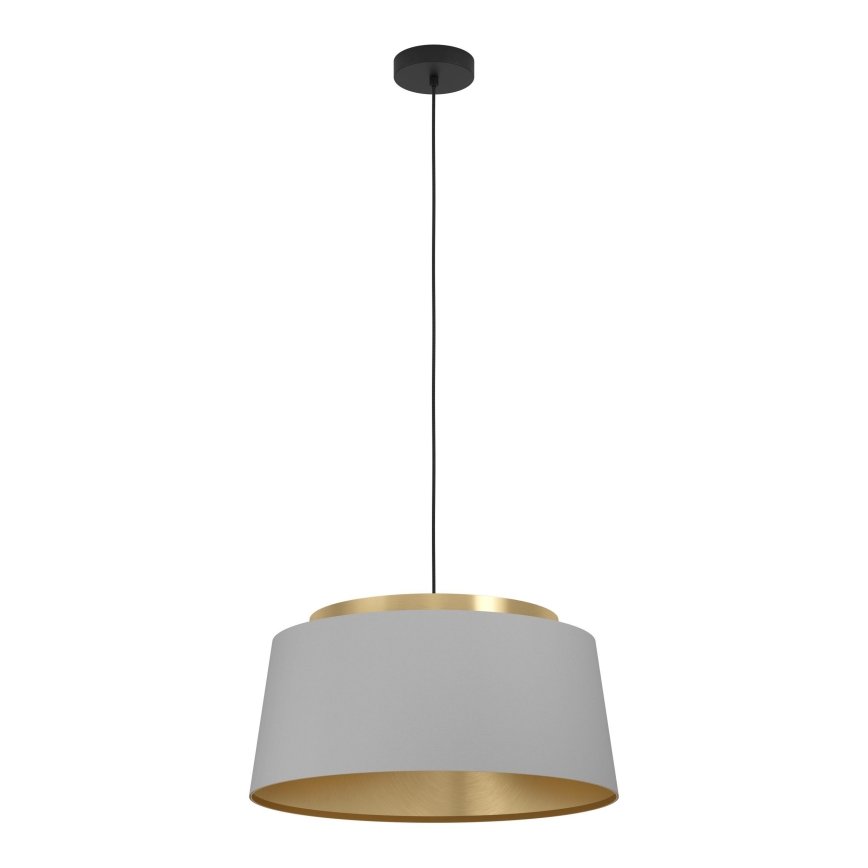 Eglo - Κρεμαστό φωτιστικό οροφής 3xE27/40W/230V γκρι/χρυσό