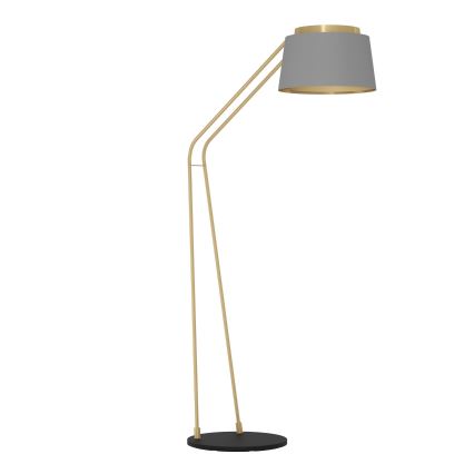 Eglo - Επιδαπέδιο φωτιστικό 1xE27/40W/230V γκρι/χρυσό