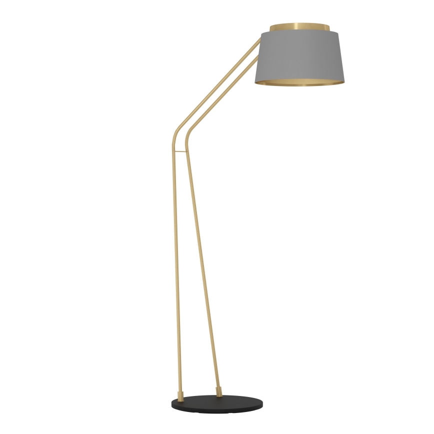 Eglo - Επιδαπέδιο φωτιστικό 1xE27/40W/230V γκρι/χρυσό