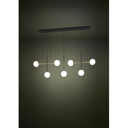Eglo - Κρεμαστό φωτιστικό οροφής 7xE14/40W/230V χρυσό/μαύρο