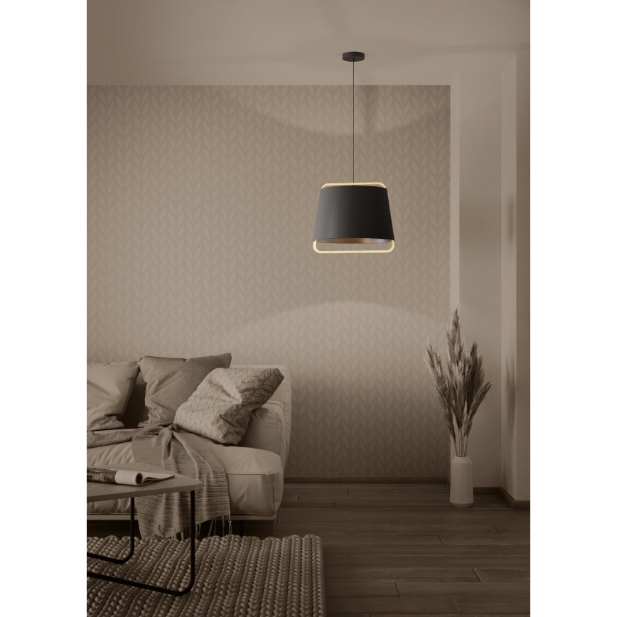 Eglo - Κρεμαστό φωτιστικό οροφής 1xE27/40W/230V μαύρο