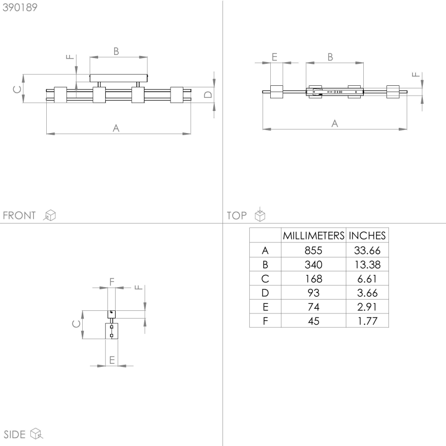 Eglo - Πλαφονιέρα οροφής 4xE27/40W/230V μαύρο/καφέ