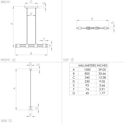 Eglo - Κρεμαστό φωτιστικό οροφής 4xE27/40W/230V μαύρο/καφέ