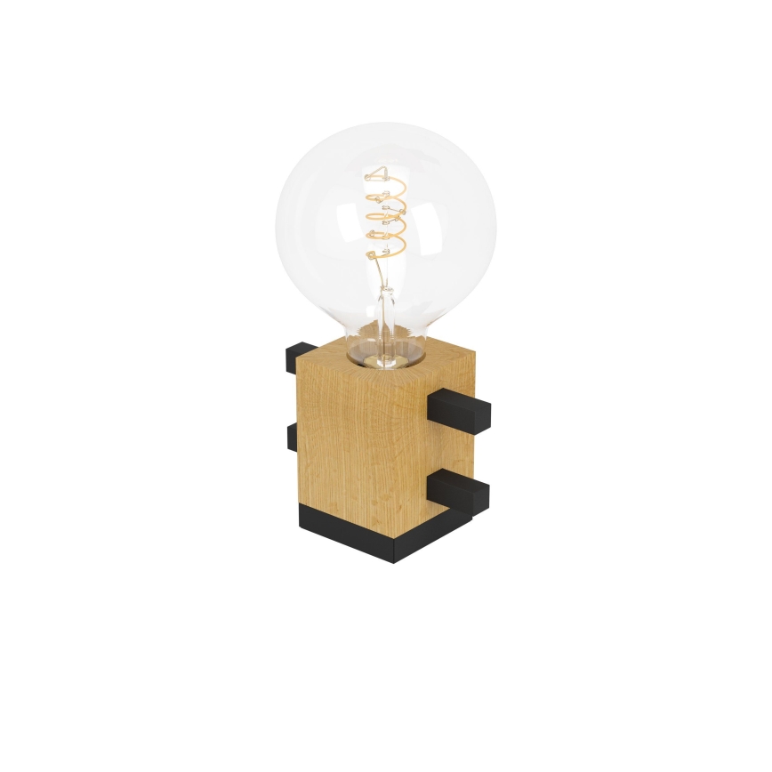 Eglo - Eπιτραπέζιο φωτιστικό 1xE27/40W/230V μαύρο/καφέ