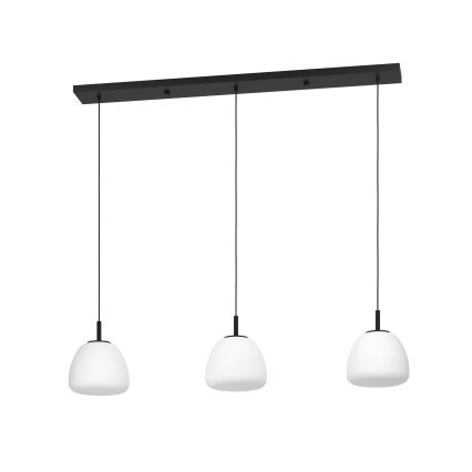 Eglo - Κρεμαστό φωτιστικό οροφής 3xE27/40W/230V μαύρο
