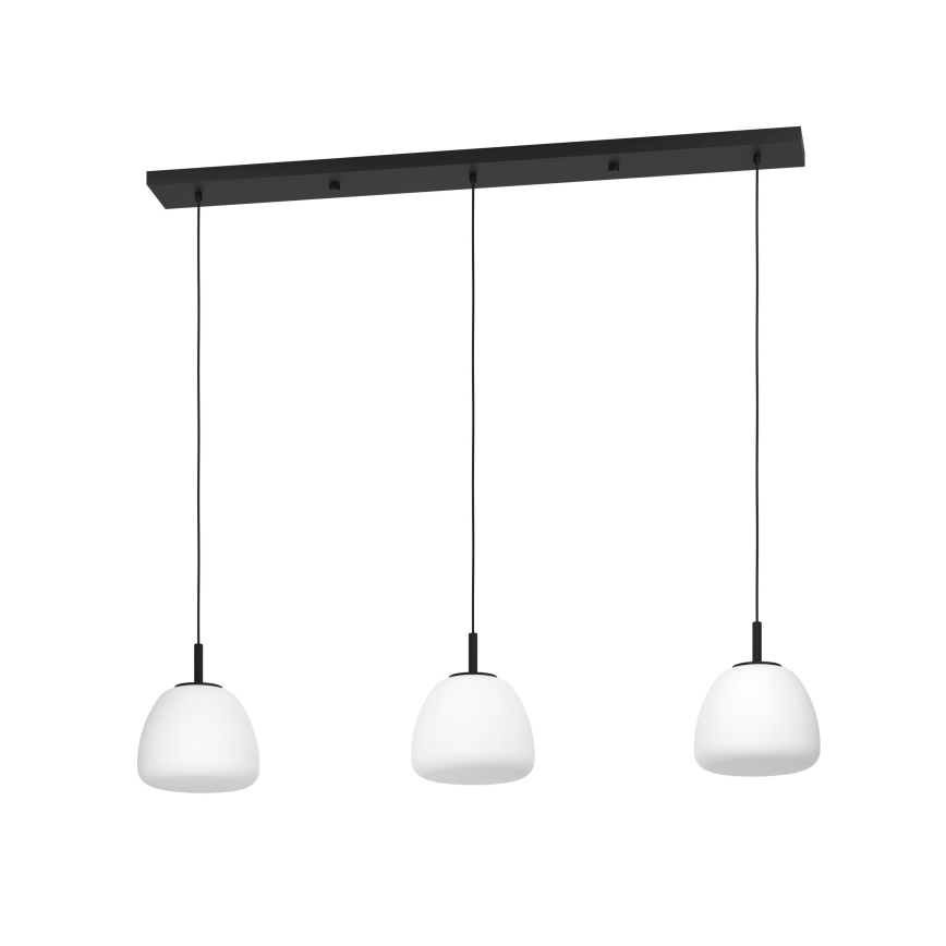 Eglo - Κρεμαστό φωτιστικό οροφής 3xE27/40W/230V μαύρο