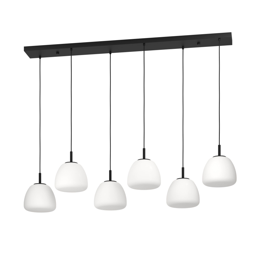Eglo - Κρεμαστό φωτιστικό οροφής 6xE27/40W/230V μαύρο