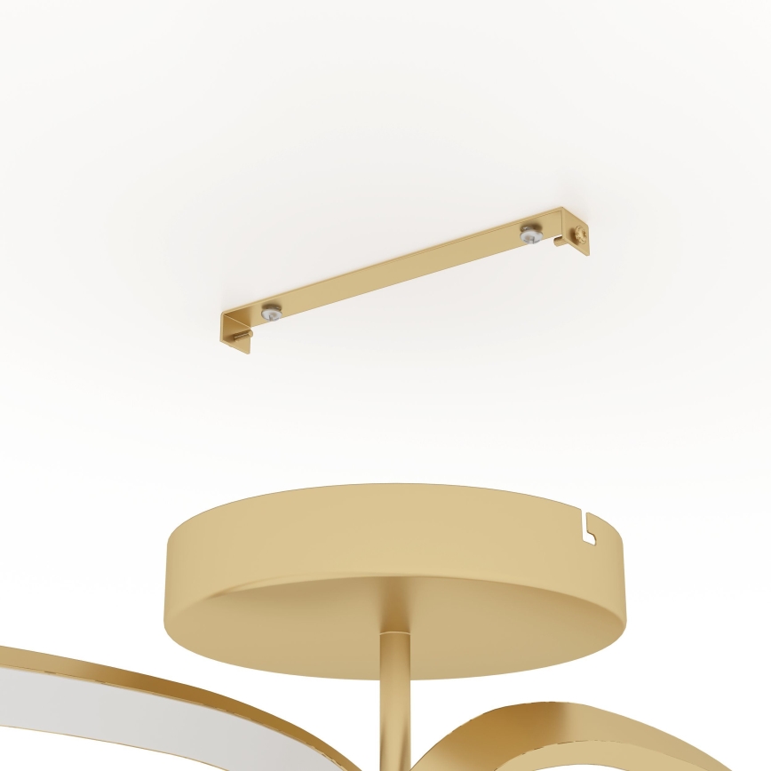 Eglo - Πλαφονιέρα οροφής ντιμαριζόμενη LED LED/25W/230V 3000K χρυσό