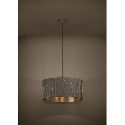 Eglo - Κρεμαστό φωτιστικό οροφής 1xE27/40W/230V χρυσό/καφέ