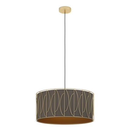Eglo - Κρεμαστό φωτιστικό οροφής 1xE27/40W/230V χρυσό/καφέ