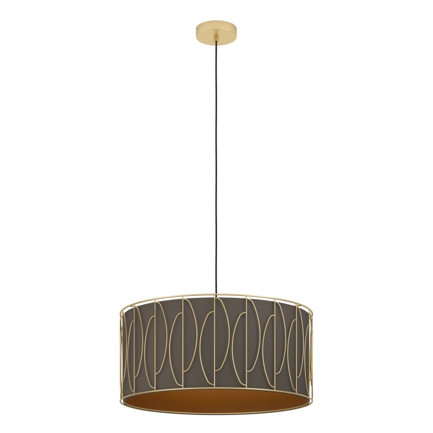 Eglo - Κρεμαστό φωτιστικό οροφής 1xE27/40W/230V χρυσό/καφέ