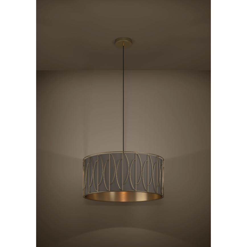 Eglo - Κρεμαστό φωτιστικό οροφής 1xE27/40W/230V χρυσό/καφέ