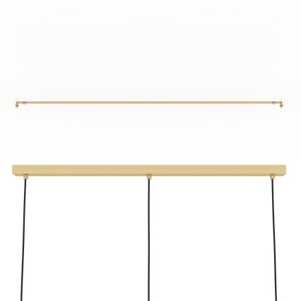 Eglo - Κρεμαστό φωτιστικό οροφής 3xE27/40W/230V χρυσό/καφέ