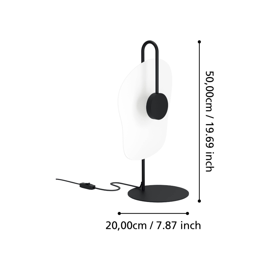 Eglo - Επιτραπέζιο φωτιστικό LED LED/5,4W/230V 3000K μαύρο