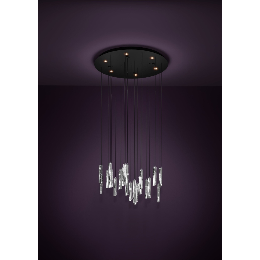 Eglo - Led Dimmable κρεμαστό φωτιστικό οροφής 6xLED/4,2W/230V 3000K διαφανή